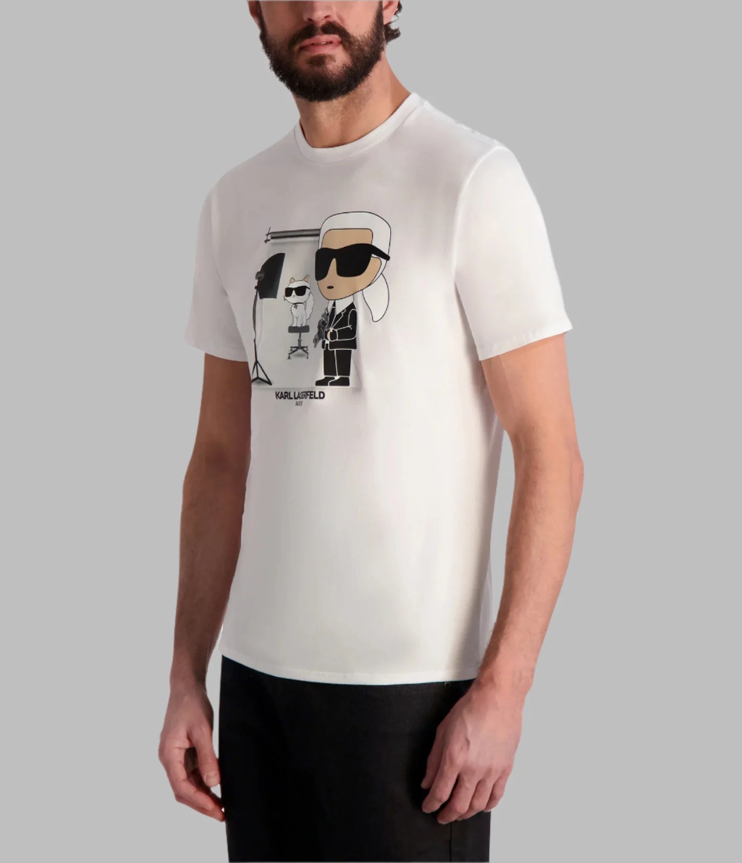 KARL & CHOUPETTE PHOTO T-SHIRT