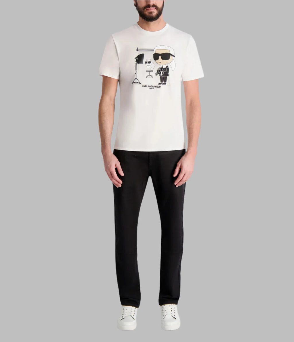 KARL & CHOUPETTE PHOTO T-SHIRT
