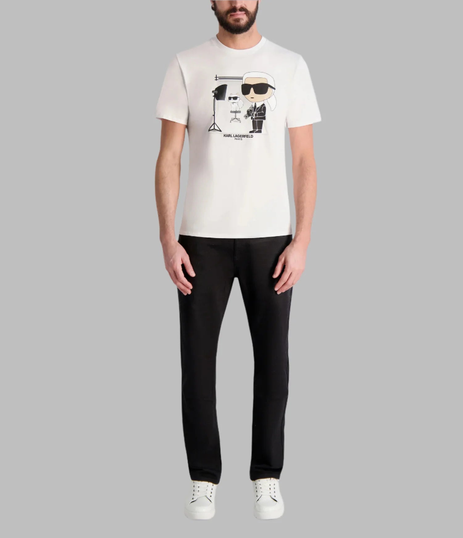 KARL & CHOUPETTE PHOTO T-SHIRT