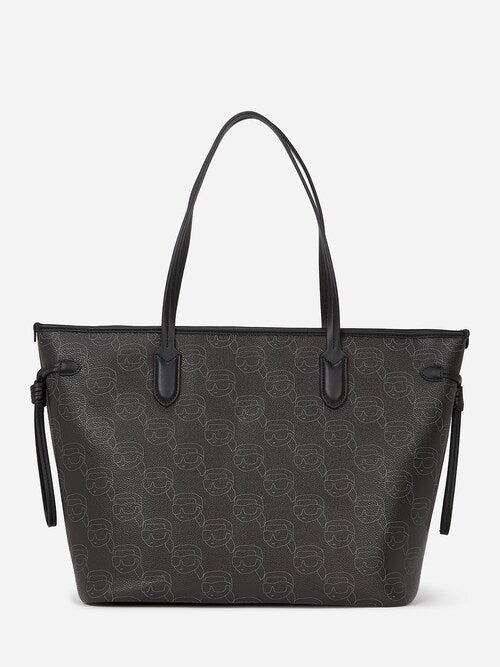 KARL LARGE IKON MONOGRAM TOTE